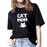 Luckycat Camisetas Mujer Verano Blusa Mujer Elegante Camisetas Mujer Manga Corta Algodón Camiseta Mujer Camisetas Mujer Fiesta Camisetas Sin Hombros Mujer Camisetas Mujer Tallas Grandes