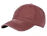 Leisial Gorra de Béisbol con Algodón Ocio Sombrero de Sol al Aire Libre Deporte Hats Hip-Hop Verano para Hombre Mujer,Rojo de Vino