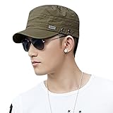 Gorra de béisbol para hombre de Siggi del ejército militar, para senderismo, correr, mujer - Verde - Medium