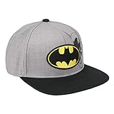 Artesania Cerda Gorra Visera Plana Logo Batman, Gris (Gris Gris), M (Tamaño del fabricante:56) para Niños