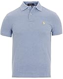 Ralph Lauren - Polo para hombre, ajuste clásico Verde azulado (Jamaica Heather) M