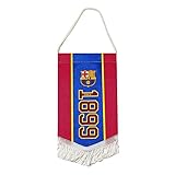 FC Barcelona Official - Banderín con escudo y año de fundación (Talla Única/Rojo/Azul)