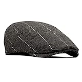 besbomig Newsboy Casquillo Plano Sombreros Boinas Flat Cap para Hombre - Wool Felt Moda Vintage Estilo Británico Casquillo