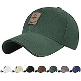 Tuopuda Gorra de béisbol Ajustable de algodón de Estilo Vintage Unisex para Deportes al Aire Libre (Ejercito Verde)