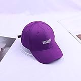 QFYD FDEYL Estilo Vintage Hebillas de Metal con Ancho,Gorra Bordada con Letras, Gorra de béisbol sombreada para Hombres y Mujeres-Purple_Adjustable,Sombrero Plano De Béisbol Accesorios para Parejas