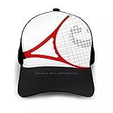 OEWFM Gorra de Beisbol Raqueta Tenis Gorra Plana Gorra Curva Malla Gorra Trasera con Broche presión Tenis Deporte Jugador Tenis Deportes Fútbol Tenis Vida Fútbol Regalo