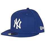 New Era MLB Basic NY Yankees 59 Fifty Fitted, Gorro para Hombre, Multicolor (Royal/White), 7 1/4 inch