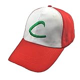 Gorra de Beisbol Anime Monstruo De Bolsillo Ash Ketchum Cosplay Disfraces Sombreros Pokemon Gorra Ajustable Visera Curva Gorra De Béisbol