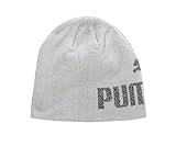 PUMA ESS Logo Beanie Gorro, Unisex Adulto, Gris, Talla Única