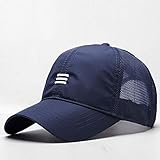 UKKO Gorras de Hombre Hombre De Cabeza Grande Tallas De Béisbol Gorra De Béisbol Hombres Verano Tela Fina Malla Sol Sombrero Masculino Snapback Sombreros M 55-59Cm L 60-64Cm