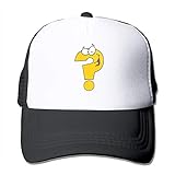 Wfispiy Funny Question Mark Mesh - Gorra de béisbol para hombre (algodón), color gris