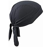 Nuluxi Protección UV Sombrero Pirata de Bicicleta Multifunción Ciclismo Pirata Pañuelo Rápida pañuelo Seco Deportes Casquillo Adecuado para Todas Las Aire Libre Actividades Buenos Accesorios (Negro)