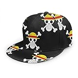 Gorra de béisbol plana 3D pirata con un sombrero de paja de ala plana ajustable Snapback gorras clásicas sombrero de papá gorros camionero para hombres y mujeres negro