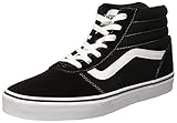 Vans Ward Hi, Zapatillas Altas para Mujer Negro ((Suede/Canvas) Black/White Iju) 37 EU