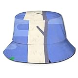 Yearinspace Sombrero de cubo transpirable superior plana lindo Fox Animal Print Unisex divertido cubo sombrero verano pescador