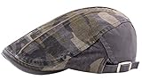 AIEOE - Boinas de Hombre Primavera Verano Gorro de Plano Camuflaje al Aire Libre Sombrero de Sol Flat con Visera Cap Casual Clásico Unisex - Camuflaje Gris