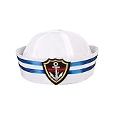Partido Divertido Sombrero De Capitán De Yate Sombreros Blancos Marinero Skipper Náutica Sombrero Sombreros Marinero Cap Gob Yate Sombrero De Las Muchachas del Muchacho para Niños
