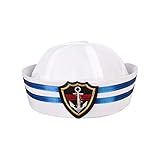 Partido Divertido Sombrero De Capitán De Yate Sombreros Blancos Marinero Skipper Náutica Sombrero Sombreros Marinero Cap Gob Yate Sombrero De Las Muchachas del Muchacho para Niños