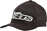 Gorra Flexfit Visera Redondeada Alpinestars Blaze Negro Blanco (L/Xl , Negro)