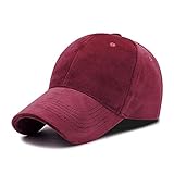 Gorra de Beisbol Nueva Gorra De Béisbol Snapback Nueva Gorra Winter Autum Hip Hop Sombrero Plano Gorra De Hueso Hombres Y Mujeres 56Cmto60Cm Winered