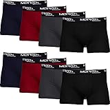 MERISH Bóxer Hombre Pack de 8 Algodon Calzoncillos Hombres Boxers 216b L