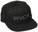 RVCA Men's Adjustable Snapback Hat Gorra de béisbol, Negro y Gris Oscuro, Talla única para Hombre