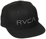 RVCA Men's Adjustable Snapback Hat Gorra de béisbol, Negro y Gris Oscuro, Talla única para Hombre