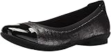 Clarks Neenah Garden - Ballet Plano para Mujer (Talla 8,5), Color Gris Metalizado