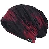 Hombre Jersey Slouch Gorro Verano Skullcap (B-Burdeos, Thin Cool)