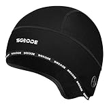 SGODDE Gorro Ciclismo, Gorro Ciclismo Bajo Casco, Forro a Prueba de Viento Gorro Running Invierno para Hombre, Gorros Deporte al Aire Libre Térmico de Ciclistas, Apto para Cascos,Moto,Esquí,Correr (M)