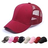 CheChury Gorra de Béisbol Casual Hats Hip-Hop Sombrero para Mujer Tenis Deporte Golf Verano Tejido de Transpirable Ajustable al Aire Libre