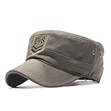 CXKNP Algodón Hombres Gorra Snapback Sombreros Militares Camuflaje Ejército Gorra Superior Plana Visera Informal Al Aire Libre Sol Papá