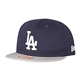 New Era 9Fifty Plana Snapback Bebé Niño Gorra - LA Dodgers azul marino - algodón, azul marino, 100% algodón 20% lana 80% acrílico, bebé-niños, 48.2cm, Azul marino/Heather