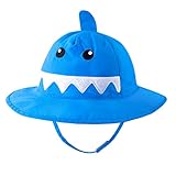 Sombrero para bebé con protección UV UPF 50+ de secado rápido, gorra con protección UV Tiburón 0-12 Meses