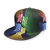 MARTHLORES Pokémon Microsoft Windows moda ajustable casual Snapback gorra de béisbol, unisex impresión 3D plana Bill Hip Hop
