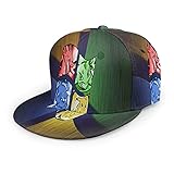 MARTHLORES Pokémon Microsoft Windows moda ajustable casual Snapback gorra de béisbol, unisex impresión 3D plana Bill Hip Hop