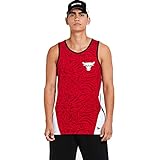 New Era Chicago Bulls NBA Shirt Tanktop Basketball Fanshirt Trikot Rot - S