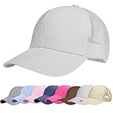 heekpek Gorra de Béisbol Casual Hats Hip-Hop Sombrero Sol al Aire Libre Tenis Deporte Golf Verano para Hombre Mujer Chico Media Tejido de Transpirable