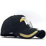 SALICEHB Gorra de Camionero con Broche de presión de Granja de Animales para Hombres Calientes, Gorra de béisbol con águila patriótica y Bandera, Bordado en 3D