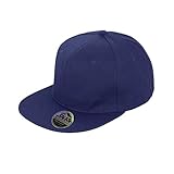 Result - Gorra/Visera Unisex Visera Plana Original Mono-Color Modelo Bronx Core con Cierre Snapback (Talla Única) (Azul Real)