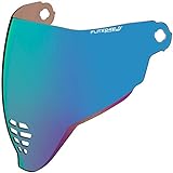 Icon Visera para motocicleta Airflite con efecto espejo, color azul