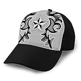 hyg03j4 4188 Gorra de béisbol Unisex de Moda, Transpirable, Ajustable, diseño de Chaqueta de diseño Abstracto Rockstar con Puntadas, Remaches Disponibles para Hombres y Mujeres