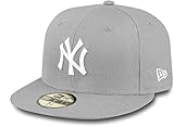 New Era York Yankees 59fifty Cap MLB Basic Grey/White - 7 1/4-58cm