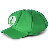 Katara Disfraz de Super Mario Bros. Carnaval, Halloween-Gorra de Luigi, Niños/Adultos, color verde (MGRUEN) , color/modelo surtido