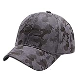 Peaked Unisex para Mujer para Hombre Sombrero Outdoor Gorra Leopardo Camuflaje De Béisbol Moda Casual Sport Polo Cap Cap (Color : Dunkelgrau, Size : One Size)