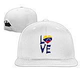 Jupsero Gorras Snapback para Adultos Fashion Love Venezuela Sombreros de béisbol Ajustables de Hip Hop con factura Plana