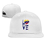 Jupsero Gorras Snapback para Adultos Fashion Love Venezuela Sombreros de béisbol Ajustables de Hip Hop con factura Plana