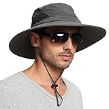 EINSKEY Sombrero Pescador Hombre Mujere ala Ancha Gorra de Ciclismo Plegable Impermeable Sombreros para el Sol