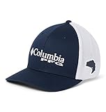 Columbia PFG Mesh Gorra Ajustada, Hombre, Azul (Collegiate Navy), S/M