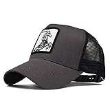 Bonfor Gorras de Hombre Baratas Animales de Malla Respirable, Gorras de Hombre Beisbol Vintage Bordado, Sombrero Mujer Verano Unisex Adulto (Caballo/marrón Oscuro, Circunferencia:54-60 cm)